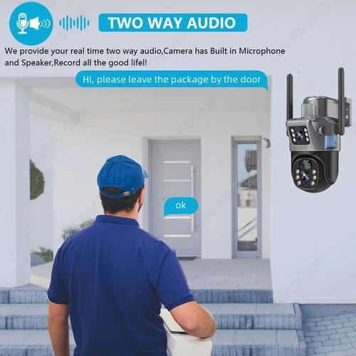 Caméra Solaire 4G 8 MP Double Objectif – Autonome, HD, Sans Wi-Fi