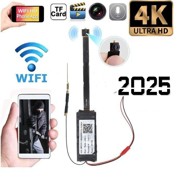 Caméra Espion WiFi 4K V99 PRO 2 SLIM - version 2025 LOOKCAM PRO