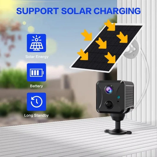 Mini Caméra Espion Solaire 4G pour ferme – Sécurité Intelligente Jour et Nuit